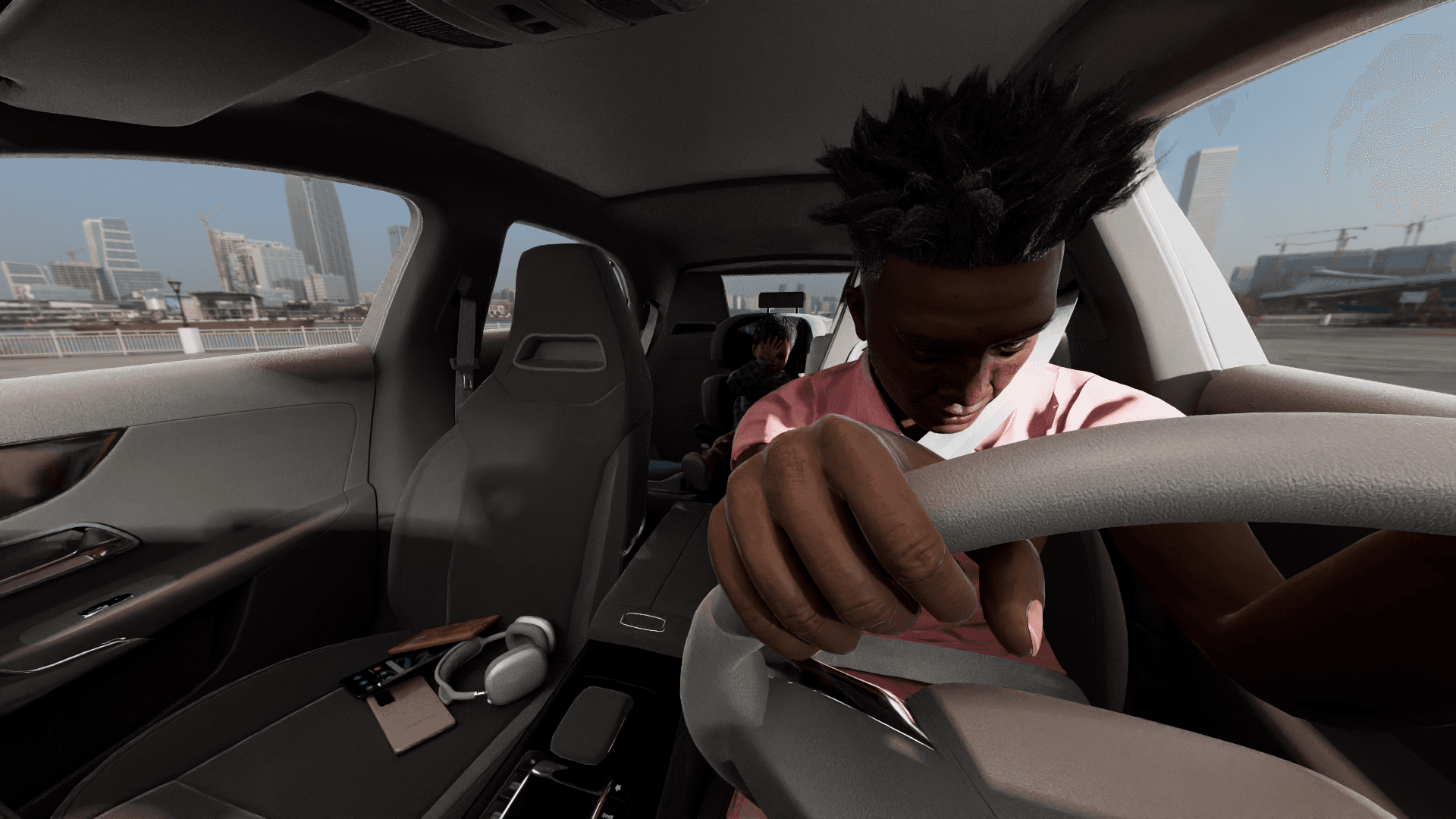 Object randomization in Driver Monitoring System in visible light