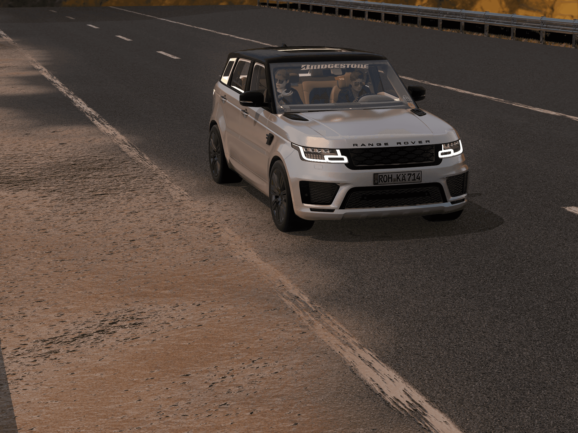 A car in visible light