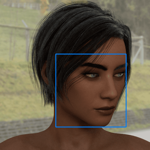 Face recognition - bounding boxes in visible light